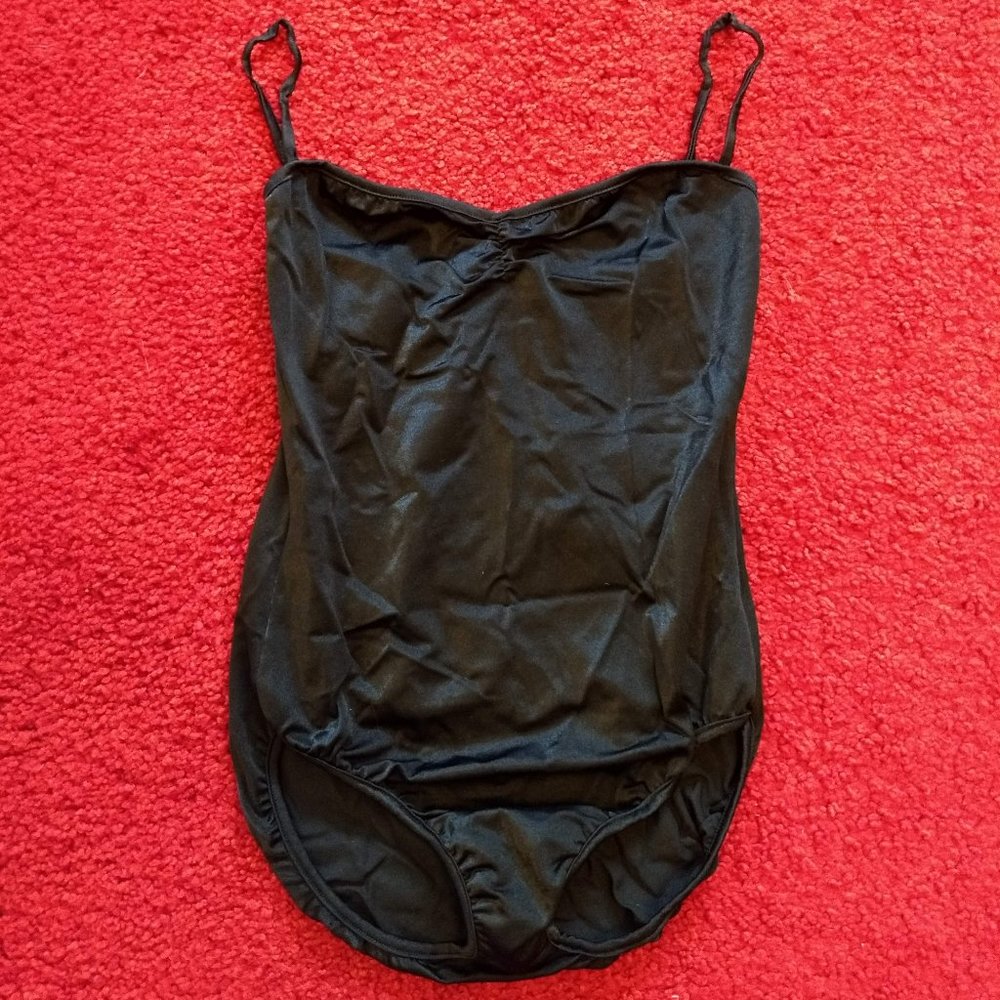 vintage 80s boatneck black bodysuit underwear lingerie